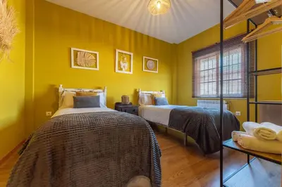 Cama o camas de una habitación en Hogar de ZOE