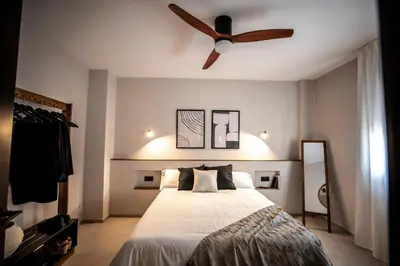 Cama o camas de una habitación en Doce Slow Home