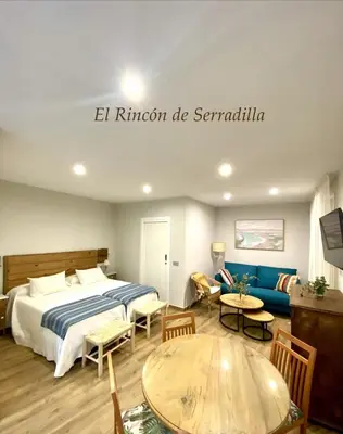 Cama o camas de una habitación en El Rincón de Serradilla