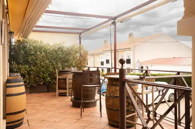 Un balcón o terraza de El Porton de la Huebra