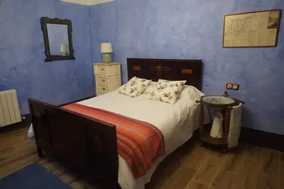 Cama o camas de una habitación en Finca en El Monte de Béjar