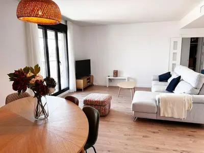 Zona de estar de Apartamento de cuatro habitaciones en Talavera