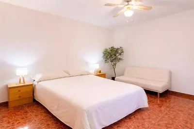 Cama o camas de una habitación en Manomar II, tu refugio en Gata