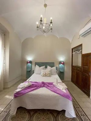 Cama o camas de una habitación en Casa Rural 3R Completa