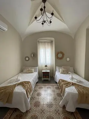 Cama o camas de una habitación en Casa Rural 3R Completa