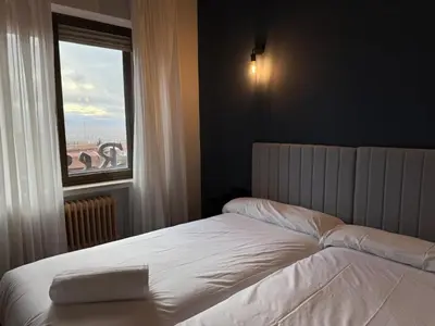 Cama o camas de una habitación en Hotel Santa Teresa