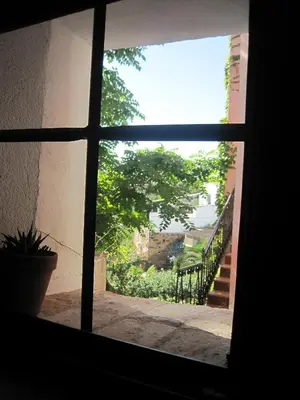 Jardín al aire libre en La Casina de Piedra ENCANTO - Parte Antigua de Cáceres