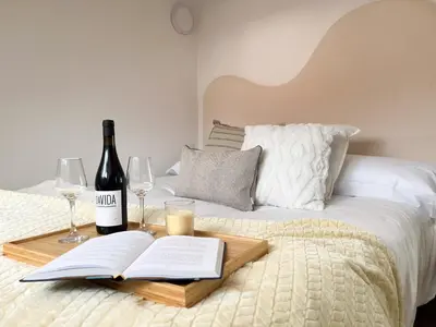 Cama o camas de una habitación en TiétarHomes 4B