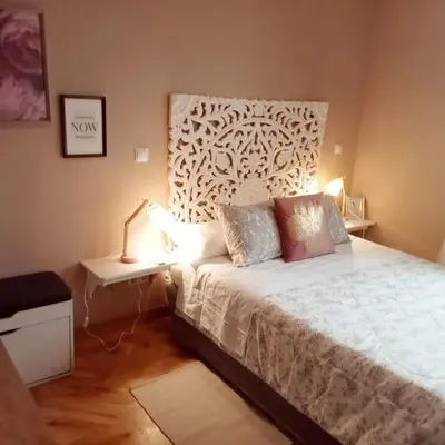 Cama o camas de una habitación en Precioso piso con increíbles vistas en Piedralaves, Tiétar