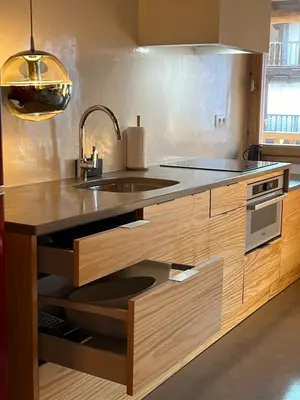 Una cocina o zona de cocina en Apartamentos GARABATA