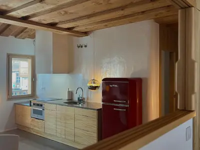 Una cocina o zona de cocina en Apartamentos GARABATA