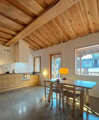 Una cocina o zona de cocina en Apartamentos GARABATA