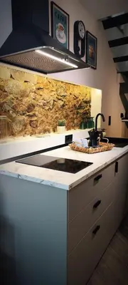Una cocina o zona de cocina en Apartamento Oporto
