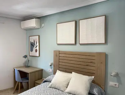 Cama o camas de una habitación en Casa Rural Fuente Vieja