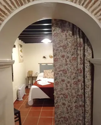 Cama o camas de una habitación en Ceclavinn Casa Rural