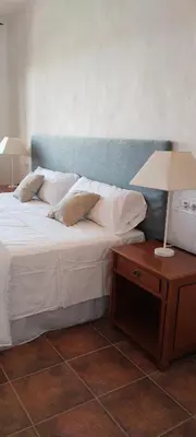 Cama o camas de una habitación en El senorio de Valdepusa