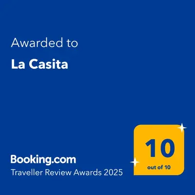 Certificado, premio, señal o documento que está expuesto en La Casita