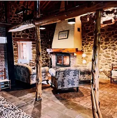 Zona de estar de Agroturismo Los Prados Sierra de San Vicente