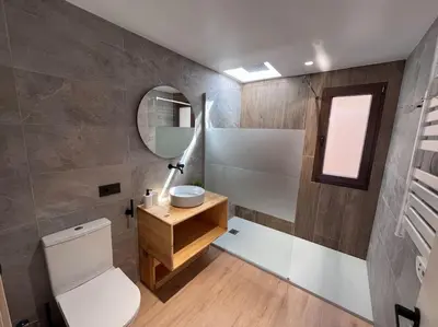 Un baño de Apartamento casa rural en Abadía AT-CC-00850