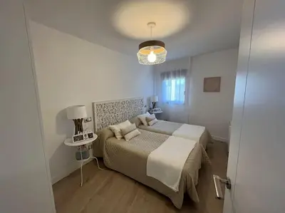 Cama o camas de una habitación en El Capricho de Rosa