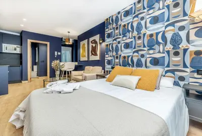 Cama o camas de una habitación en Ando apartments