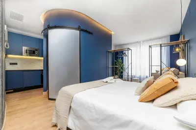 Cama o camas de una habitación en Ando apartments