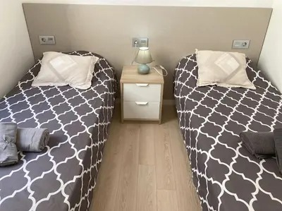 Cama o camas de una habitación en Loft Plaza Salamanca
