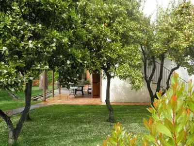 Jardín al aire libre en Casa Rural Sietevillas Padel