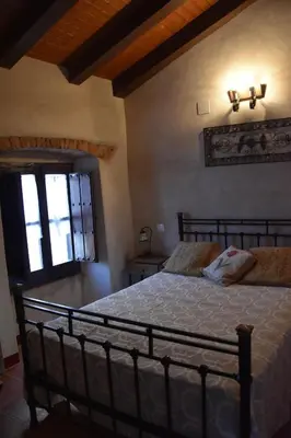 Cama o camas de una habitación en Casa Rural Santa Ana TR-BA00322