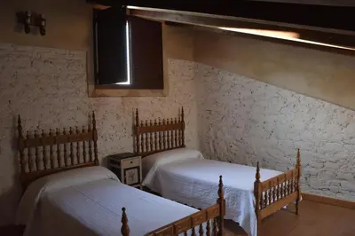 Cama o camas de una habitación en Casa Rural Santa Ana TR-BA00322