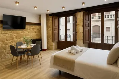 Cama o camas de una habitación en Rua Mayor MSuites