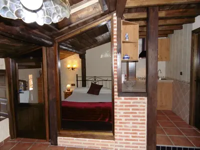 Cama o camas de una habitación en Apartamentos Azahar