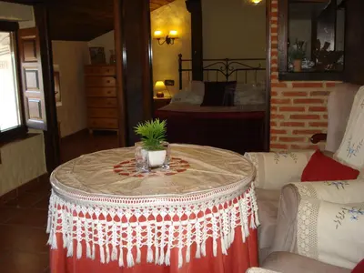 Zona de estar de Apartamentos Azahar