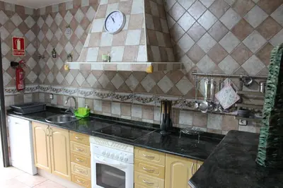 Una cocina o zona de cocina en La Huertarrona
