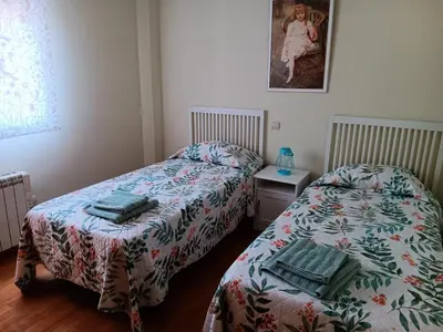 Cama o camas de una habitación en Apartamento Casa Blan