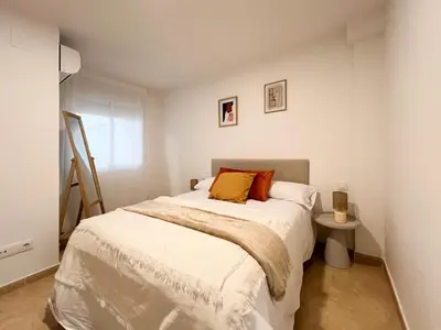 Cama o camas de una habitación en TAYP San Marcos 106