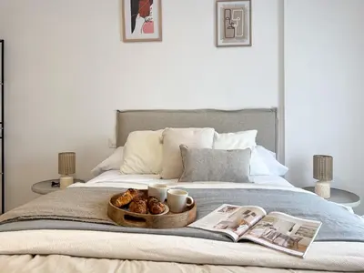 Cama o camas de una habitación en TAYP San Marcos 107