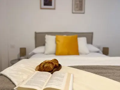 Cama o camas de una habitación en TAYP San Marcos 108
