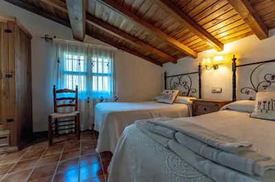 Cama o camas de una habitación en La Viña