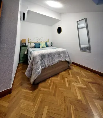 Cama o camas de una habitación en Dúplex La Ranita Salmantina