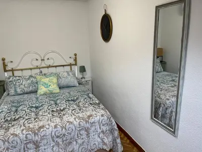 Cama o camas de una habitación en Dúplex La Ranita Salmantina