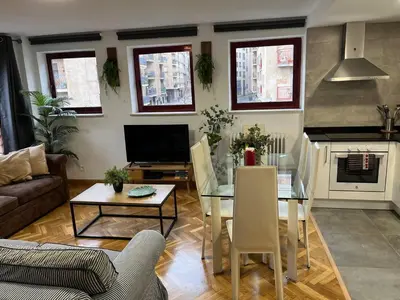 Zona de estar de Dúplex La Ranita Salmantina