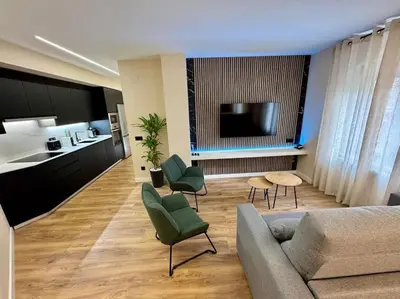 Una cocina o zona de cocina en Premium Plaza de la Fuente