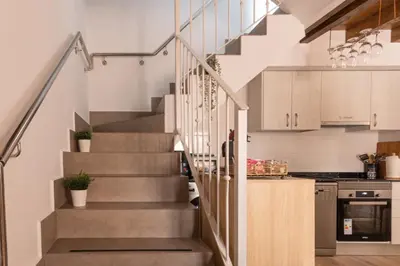 Una cocina o zona de cocina en La casina de la alberca