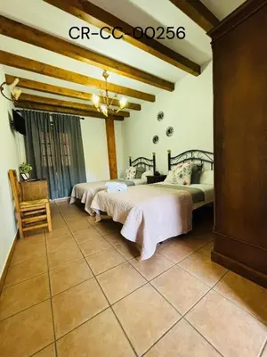 Cama o camas de una habitación en Casa Rural Puerto del Emperador