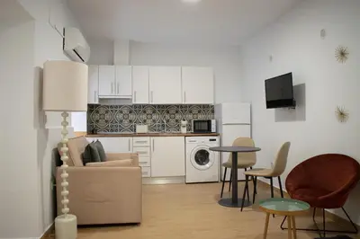 Una cocina o zona de cocina en Apartamento Turístico Diocles