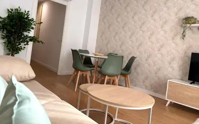 Zona de estar de Apartamento turístico Clavero 3
