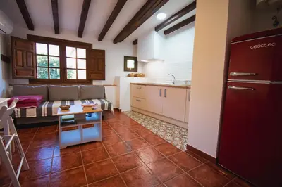 Una cocina o zona de cocina en Apartamentos El Pozo1