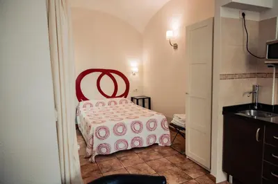 Cama o camas de una habitación en Apartamento Las Avutardas 1