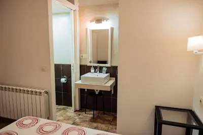 Cama o camas de una habitación en Apartamento Las Avutardas 1